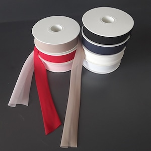 Chiffon Bias Binding 1&quot; width 5 Yards Sewing Fine Elegant Folded Bias Tape