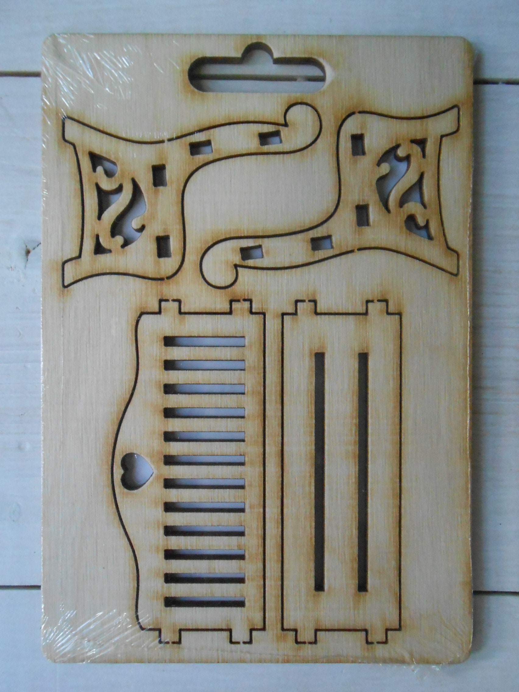 Dollhouse Miniature Bench DIY Wooden Unfinished Construction Etsy