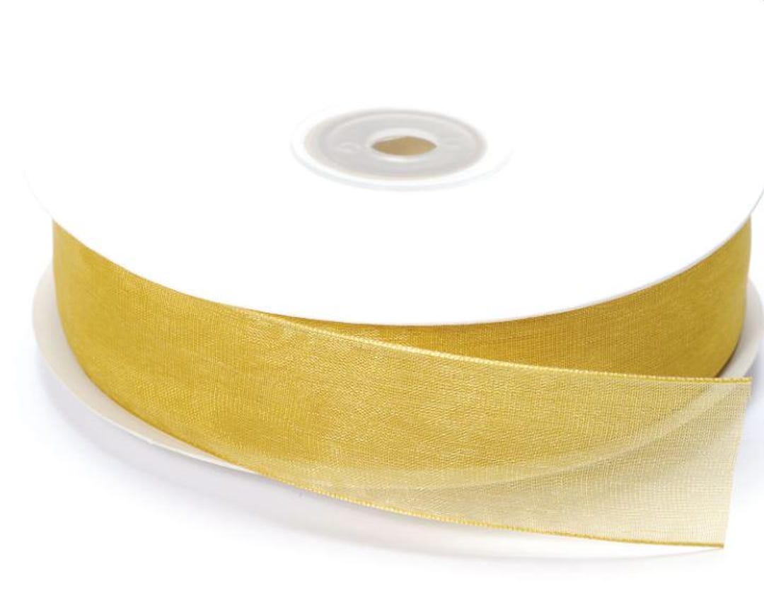 Cinta De Organza CREMA 25mm. X 50mts Cinta Organza 3mm 50m 20m Manualidades Bodas