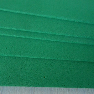 Moosgummi 3 Sheets EVA Foam Craft Fommy Solid Color 40x30 Green