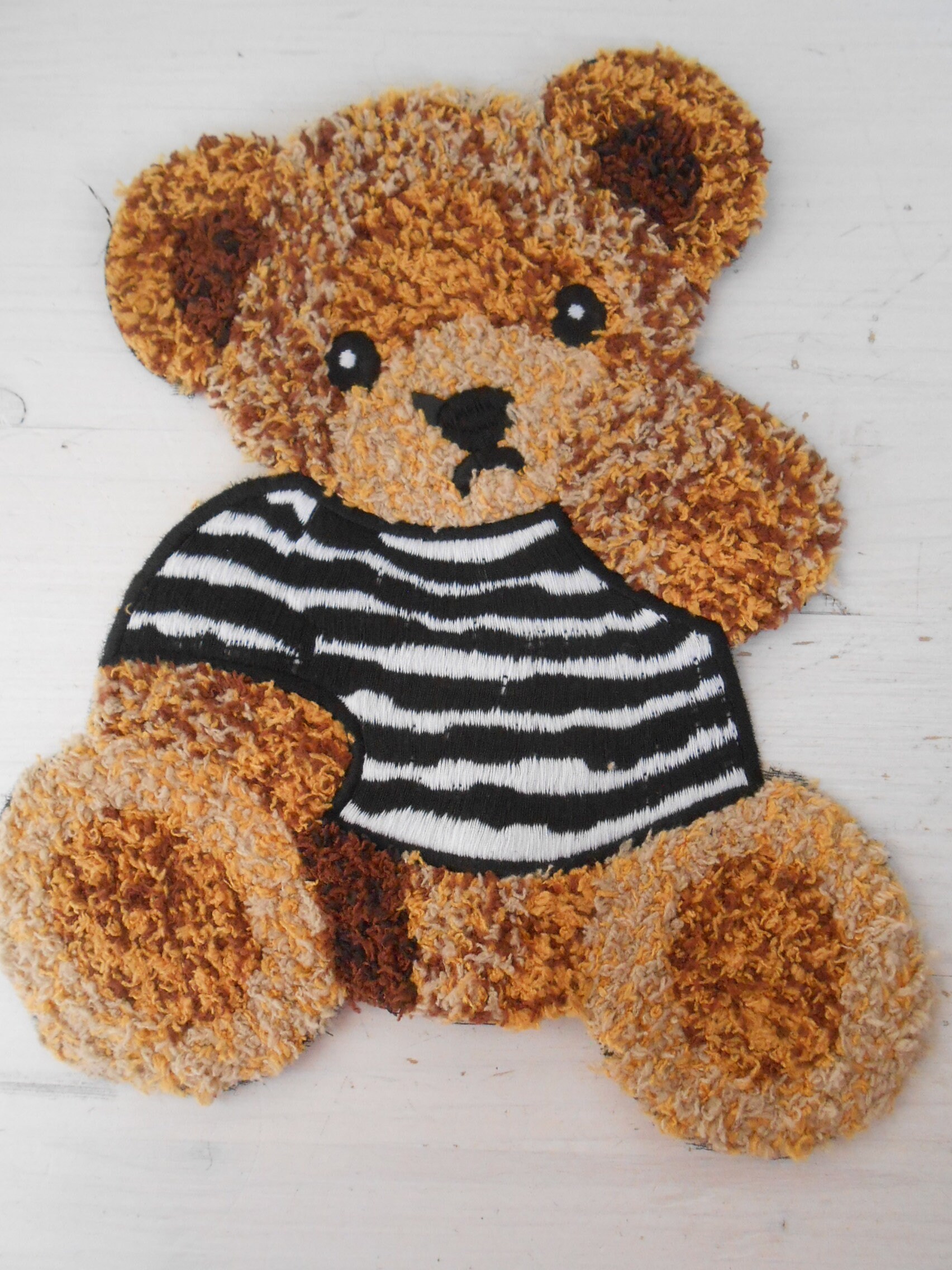 patched teddy bear