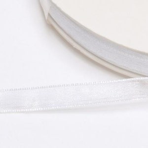 Organza Ribbon White 1/4 width 50 Meters image 3