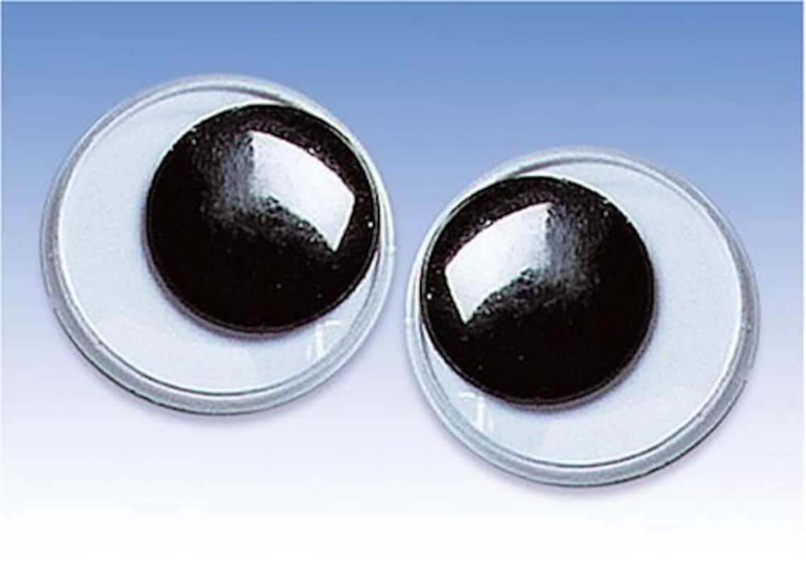 Moving Eyes Round 100 Pcs Plastic Eyes DIY Dolls Toys Puppets Etsy