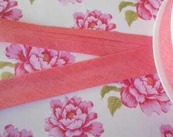 Schrägband Baumwolle 1/2 "breite 10 Meter Rosa