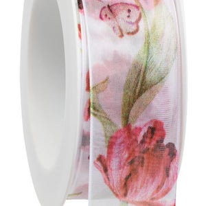 Tulpenlint 1 1/2" breed 6 m decoratief lentelint