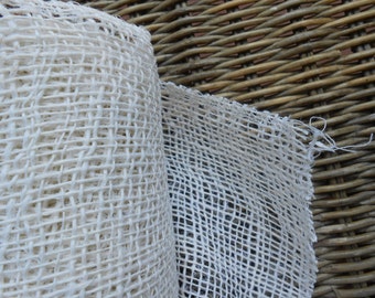 Raw Jute Natural Fabric Bleached 2 yards