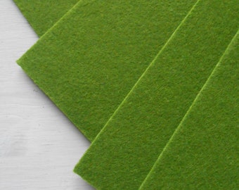 Felt Sheet Craft Thick Felt Solid Colors cm 30x45 Moss Green