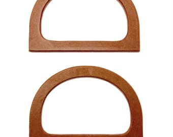 Bag Handles Natural Wood Set of 2 DIY Purses