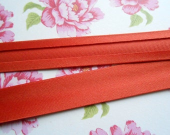 Satin Bias Tape Binding 1" width 5 yards Russet Sewing Trim