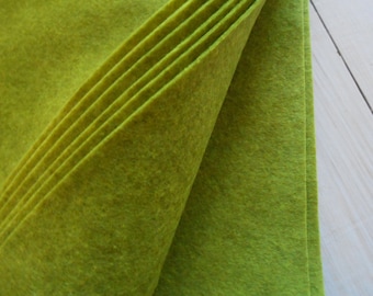Felt 5 Sheets Craft Thin Felt Green Solid Color Patchwork cm 30x40