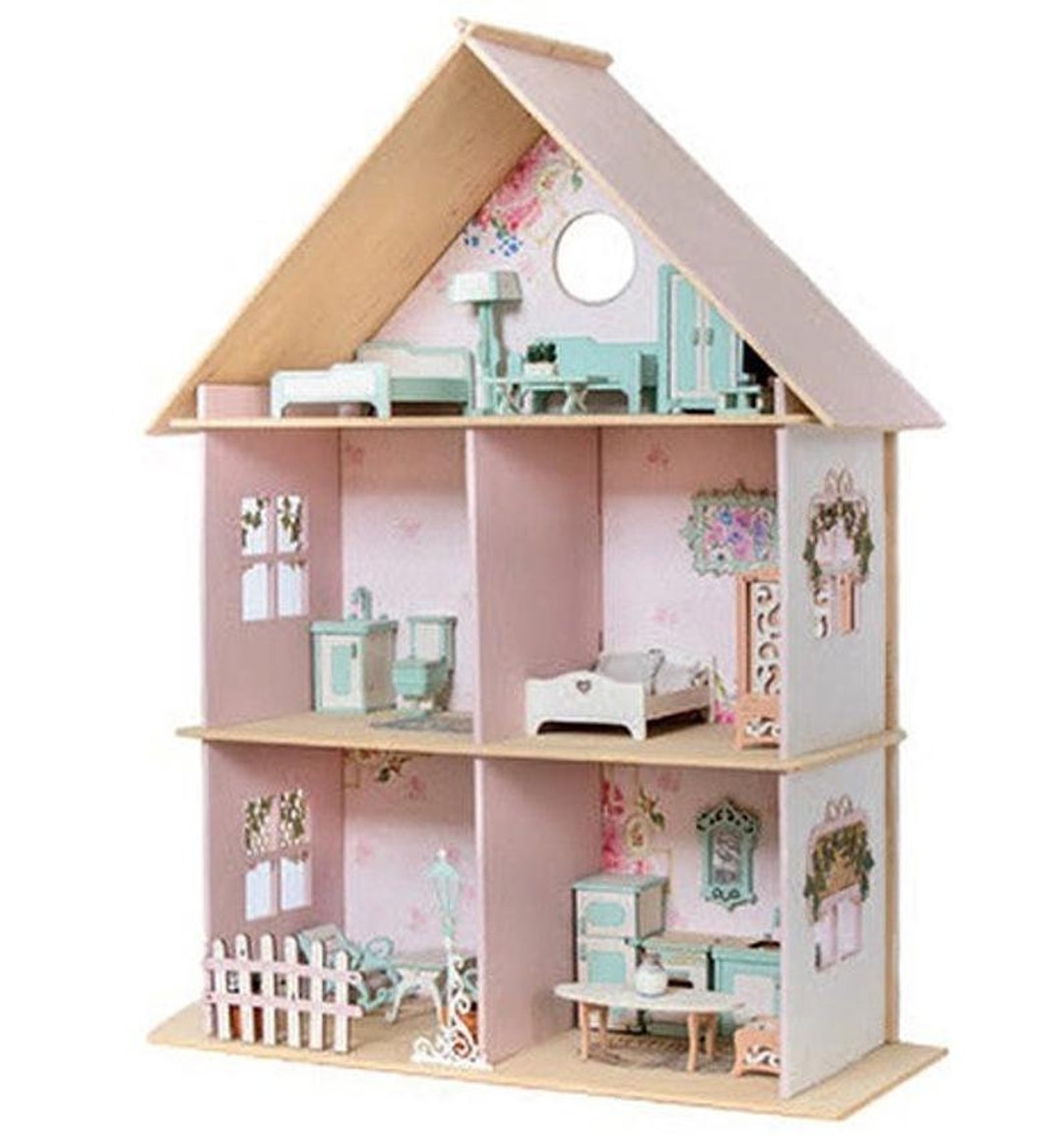 Mobili Casa delle Bambole Legno Fai da Te Miniature 3D Puzzle - Etsy Italia