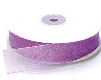 Organza Ribbon Lilac 1" width 50 Meters