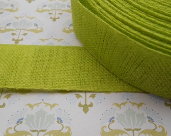 Ribbon Linen Green 1" width 15 yds Spring Embellishment