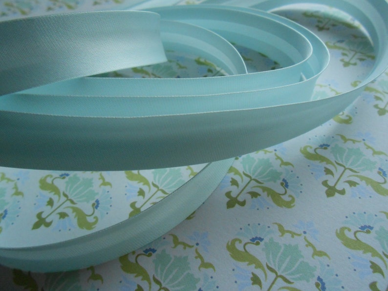 Satin Bias Tape Binding Aqua Green