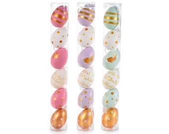 Easter Eggs Handpainted Set of 6