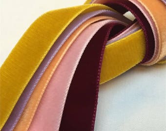 Velvet Ribbon 5 Yards 3/8"width