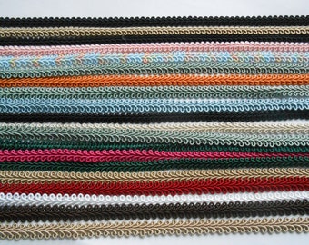 SALE Passementerie Classic Gimp Assorted Color Trims 20 metres