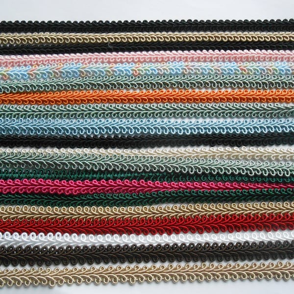 SALE Passementerie Classic Gimp Assorted Color Trims 20 metres