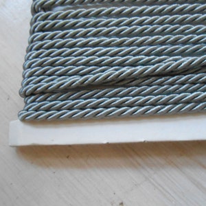 Cordone Intrecciato Grey metri 5 mm 3,5 Passamaneria
