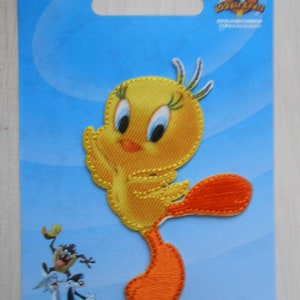 Tweety patch Looney Tunes opstrijkbare stoffen