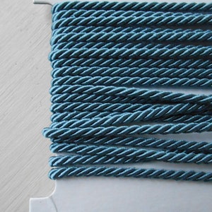 Cordone Intrecciato metri 5 mm 3,5 Blu Avio Passamaneria