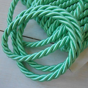Cordone Intrecciato Verde Gemma metri 5 mm 7,5 Passamaneria