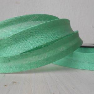 Sbieco di Cotone Verde 14 mm 10 metri