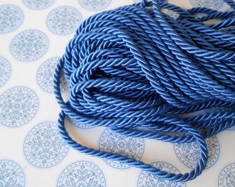 Cord Twisted Trim Blue 1/8" width 10 yards Upholstery Passementerie