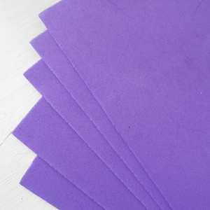 Moosgummi 5 Sheets Lilac EVA Foam Craft Fommy cm 30x20