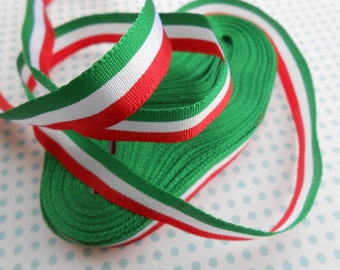 Drapeau Ruban Drapeau Italien 10 mètres 5/8"largeur