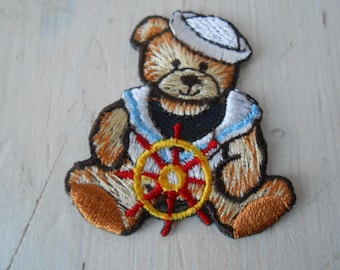 Bears Patches Iron on Set of 3 Embroidered Appliques