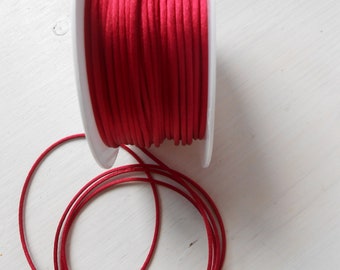 Rat Tail Cord Red 2mm width 5 yds