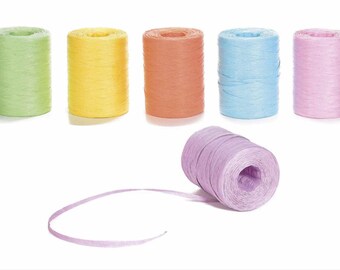Raffia Colored Skein 200 mt Ball Decorative Raffia
