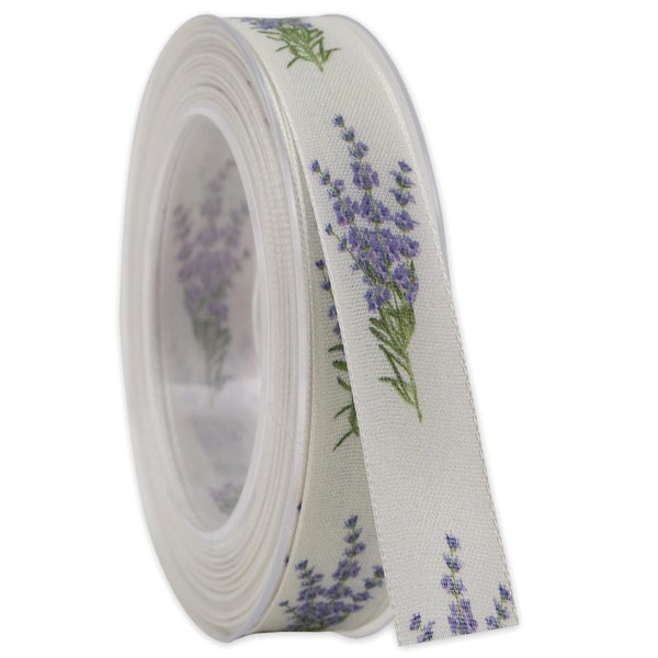 Lavendelband 1 "Breite 5 m Stoff Natürliches dekoratives Band