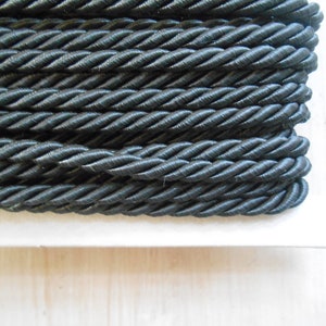 Cordone Intrecciato Grigio Fumo metri 5 mm 3,5