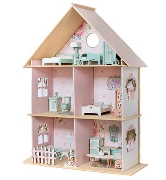 Set de meubles en bois pour maison de poupée Qweenie Home : King