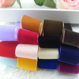 5/8 Brown Velvet Ribbon - Craft Ribbon, Sewing Trim, Velvet Trim, Costume  Ribbon