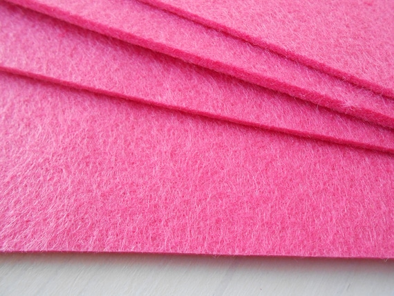 Hot Pink Felt Sheets - Woollyfelt