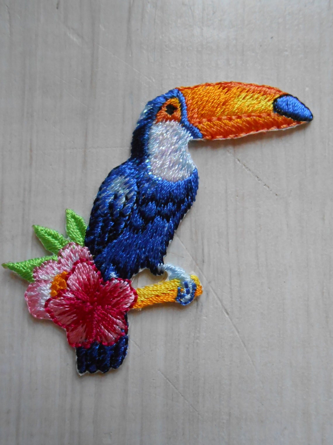 Ironon Bird Applique Embroidered Patch Embellishment Etsy