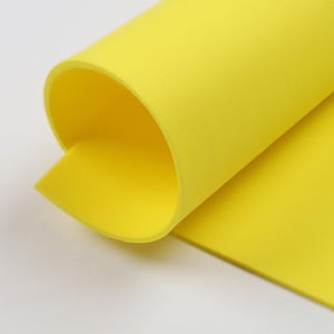 Moosgummi 5 Sheets EVA Foam Craft Fommy cm 30x20  Yellow