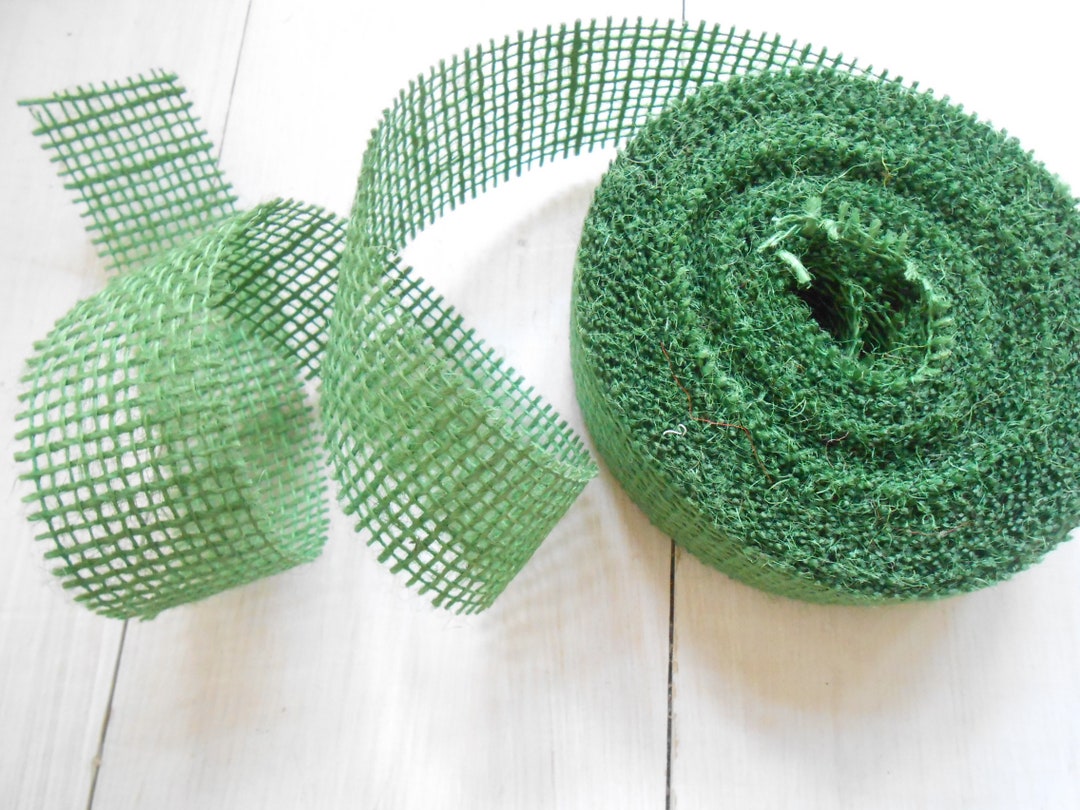 Natural Burlap Jute Tape Green 1 1/2 Width 10 Yards Etsy