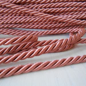 Cordone Ritorto Satin Rosa Antico mm 5.5 mt 5 Passamaneria