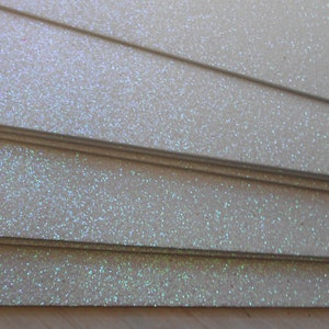Moosgummi Glitter 3 Sheets White EVA Foam Craft Fommy cm 40x30