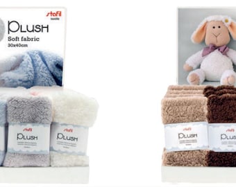 Faux Lamb Fur Fabric 30x40 cm 5 Colors Super Soft