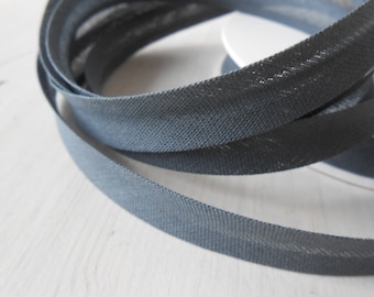 Bias Tape Binding Cotton Grey 1/2" width 10 Yards Folded