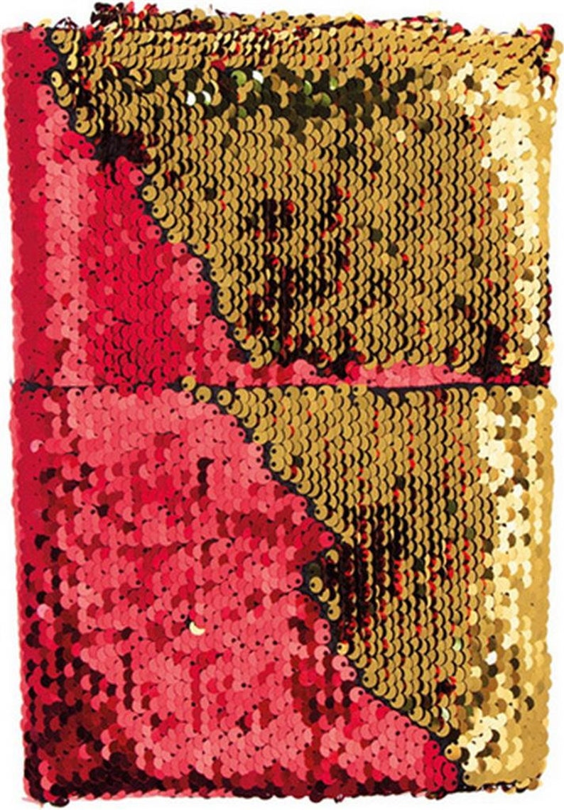 Tessuto Paillettes Reversibili 70x50 cm 5 colori immagine 2