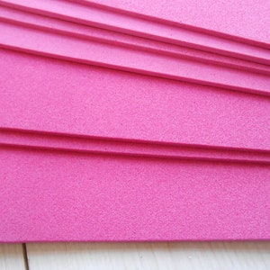 Moosgummi 3 Sheets EVA Foam Craft Fommy Solid Color 40x30 Hot Pink