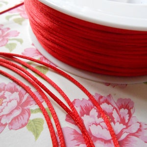 Rat Tail Cord rot mm 1 10 m Satin