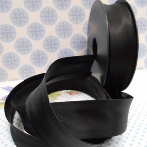 Satin Bias Tape Binding Black Sewing Edge