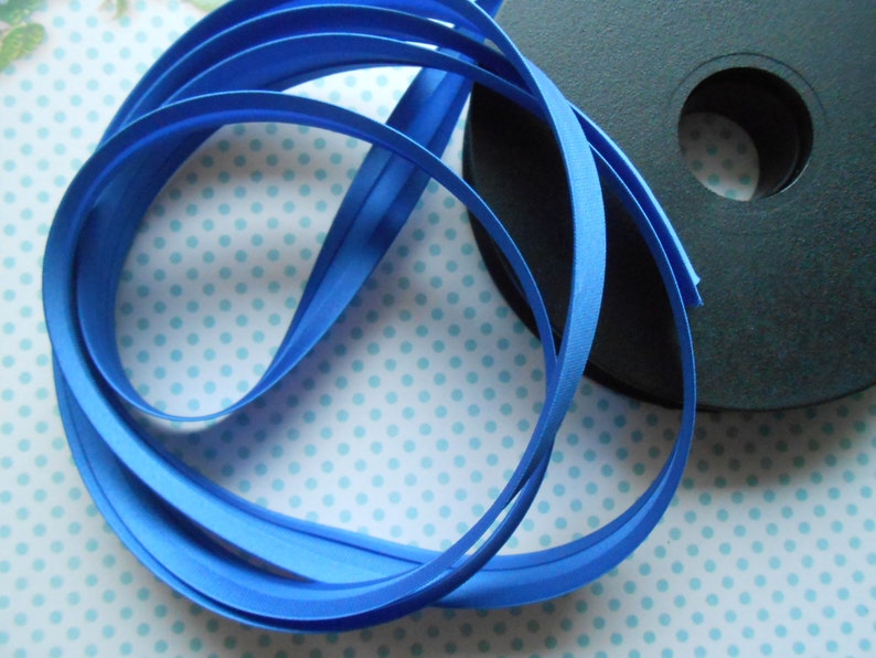 Satin Bias Tape Binding Royal Blue Double Fold Etsy